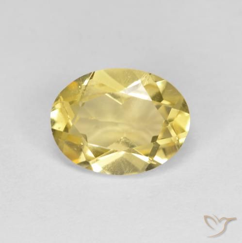1.23ct Natürlicher Hell Gold Goldener Beryll, Oval, VS