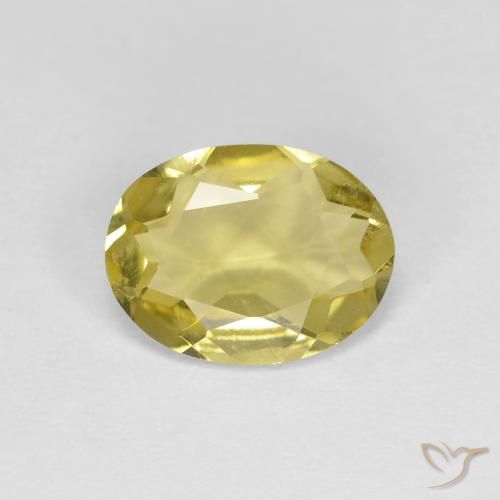 1.07ct Natürlicher Helles Gold-Gelb Goldener Beryll, Oval, VS