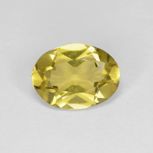 1,18 ctw natürlicher gelber Goldberyll, Oval Schliff, VS