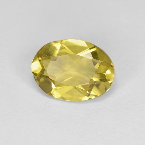 1,18 ctw natürlicher gelber Goldberyll, Oval Schliff, VS