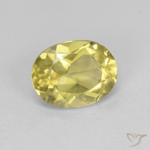 9,17 ctw natürlicher hellgelb Goldener Beryll, Oval, VS
