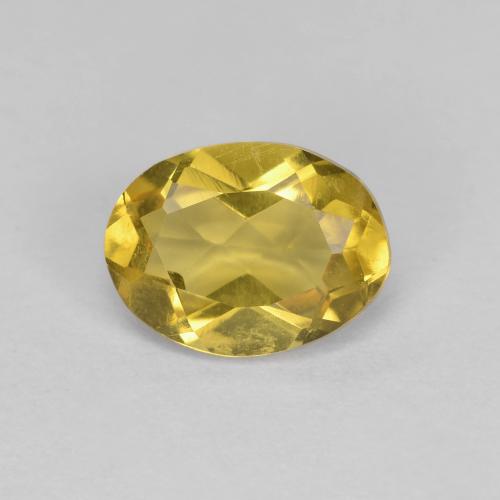 1,10 ctw natürlicher gelber Goldberyll, Oval Schliff, VS