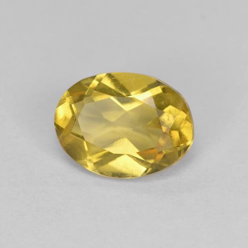 1,10 ctw natürlicher gelber Goldberyll, Oval Schliff, VS