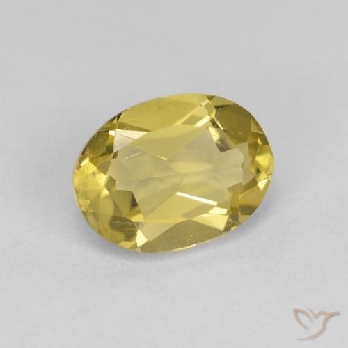 9,17 ctw natürlicher Mittelgelb Goldener Beryll, Oval, VS