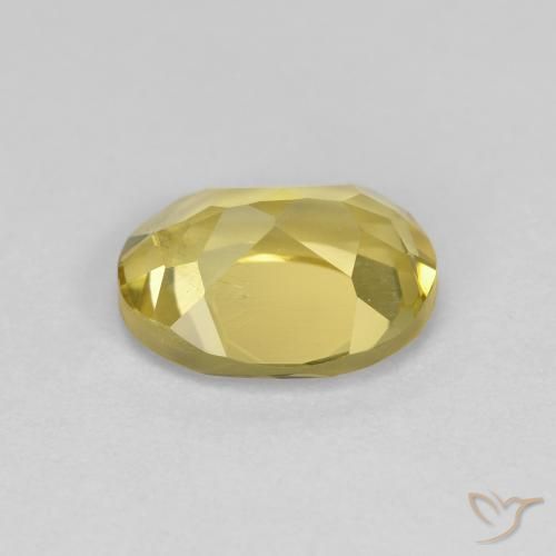 9,17 ctw natürlicher Mittelgelb Goldener Beryll, Oval, VS