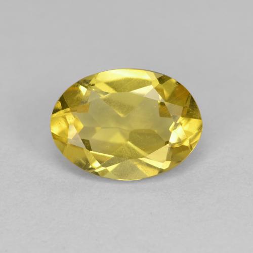 1,21 ctw natürlicher gelber Goldberyll, Oval Schliff, VS