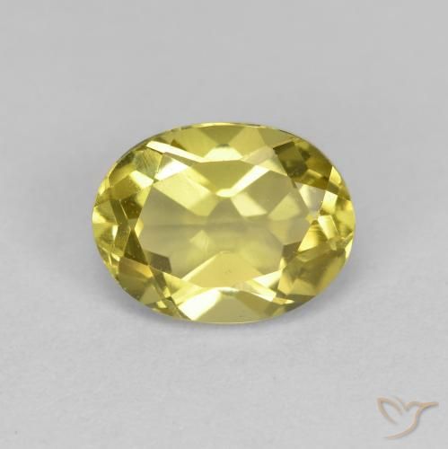 1,38 ctw natürlicher gelber Goldberyll, Oval Schliff, VS