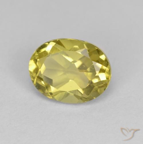 1,38 ctw natürlicher gelber Goldberyll, Oval Schliff, VS