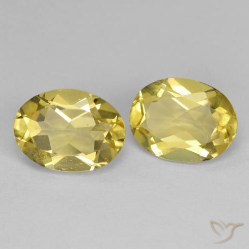 2.34 ct natürliche Herbstgelb Goldener Beryll-Edelsteine, Oval, VVS-VS