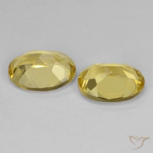 2.34 ct natürliche Herbstgelb Goldener Beryll-Edelsteine, Oval, VVS-VS