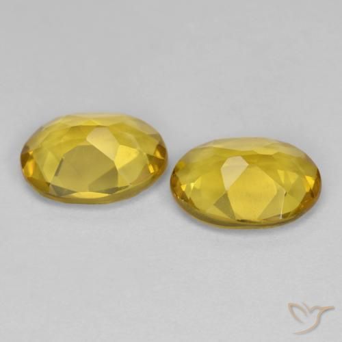 1.96 ct natürliche Dunkel gelb Goldener Beryll-Edelsteine, Oval, VS