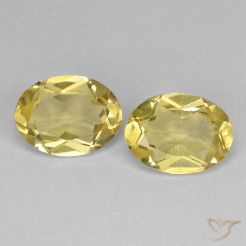 2.19ctw Natürlicher hellgelb Goldener Beryll, Oval, VS