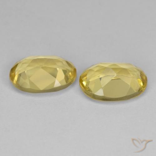 2.19 ct natürliche hellgelb Goldener Beryll-Edelsteine, Oval, VS