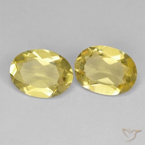 2.04 ct natürliche Helles Gold-Gelb Goldener Beryll-Edelsteine, Oval, VS