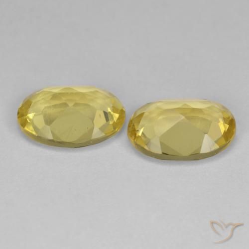 2.04 ct natürliche Helles Gold-Gelb Goldener Beryll-Edelsteine, Oval, VS