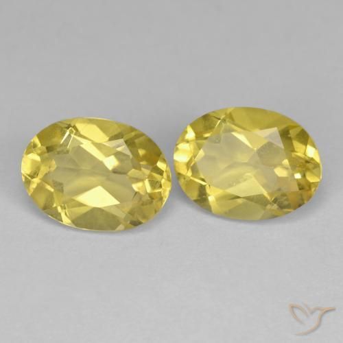 2.35 ct natürliche Sanftes Gelb Goldener Beryll-Edelsteine, Oval, VS