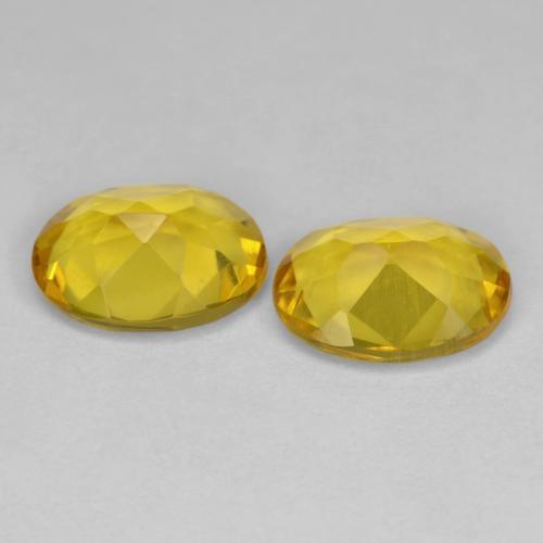 2.12 ct natürliche Mittelgelb Goldener Beryll-Edelsteine, Oval Schliff, VS