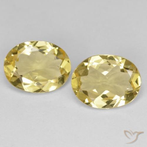 3.95ctw Natürlicher Mittelhelles Gelb Goldener Beryll, Oval, VVS