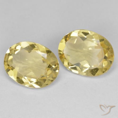 3.95 ct natürliche Mittelhelles Gelb Goldener Beryll-Edelsteine, Oval, VVS