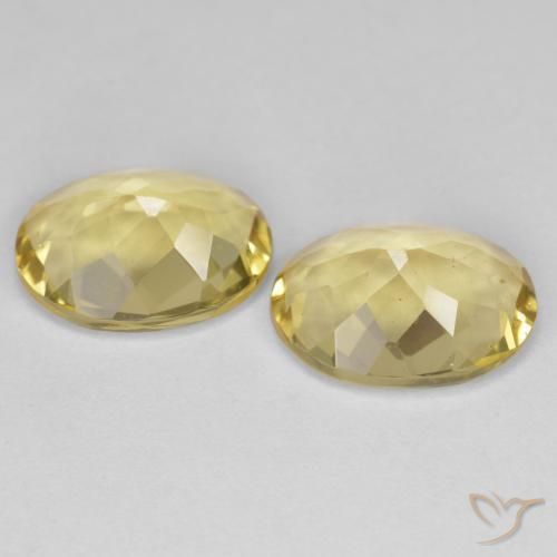 3.95 ct natürliche Mittelhelles Gelb Goldener Beryll-Edelsteine, Oval, VVS