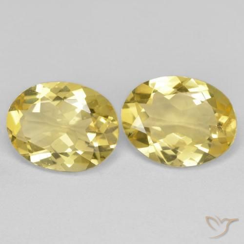 3.93 ct natürliche Mittelhelles Gelb Goldener Beryll-Edelsteine, Oval, VVS-VS