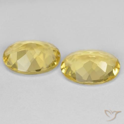 3.93 ct natürliche Mittelhelles Gelb Goldener Beryll-Edelsteine, Oval, VVS-VS