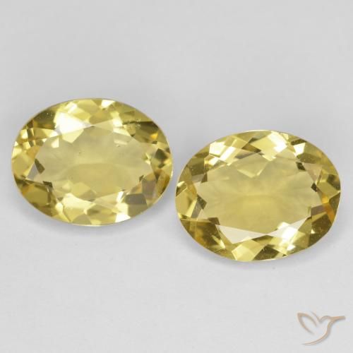 3.70ctw Natürlicher Toskana Gelb Goldener Beryll, Oval, VVS-VS