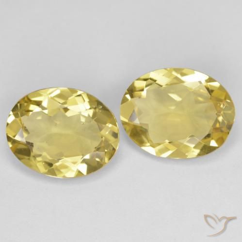 3.70 ct natürliche Toskana Gelb Goldener Beryll-Edelsteine, Oval, VVS-VS