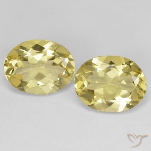 4.61ctw Natürlicher Mittelhelles Gelb Goldener Beryll, Oval, VVS-VS