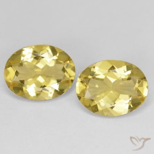 4,49 ct natürliche gelber Goldberyll-Edelsteine, Oval Schliff, VS