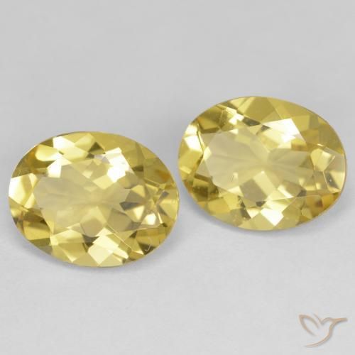 4,49 ct natürliche gelber Goldberyll-Edelsteine, Oval Schliff, VS