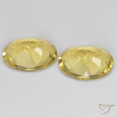 4,49 ct natürliche gelber Goldberyll-Edelsteine, Oval Schliff, VS