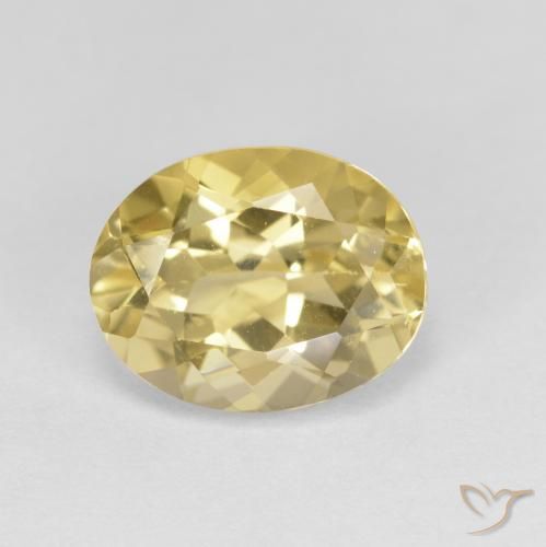 2.76ct Natürlicher Mittelgelb Goldener Beryll, Oval, VVS-VS