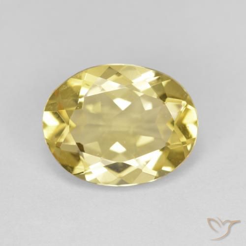 2.46ct Natürlicher Toskana Gelb Goldener Beryll, Oval, VVS