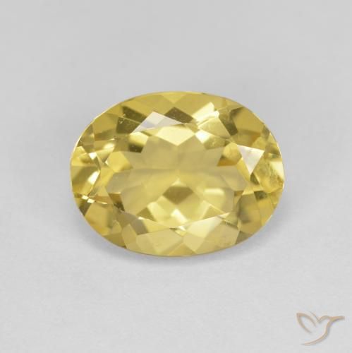 2.32ct Natürlicher Toskana Gelb Goldener Beryll, Oval, VS