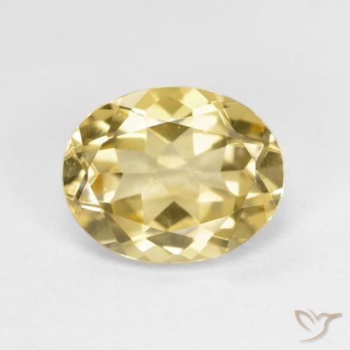 2.51ct Natürlicher Helles Gold-Gelb Goldener Beryll, Oval, VVS