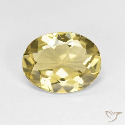 1.91ct Natürlicher Toskana Gelb Goldener Beryll, Oval, VVS