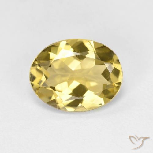 1.99ct Natürlicher hellgelb Goldener Beryll, Oval, VVS-VS