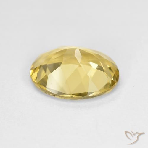 9,17 ctw natürlicher hellgelb Goldener Beryll, Oval, VVS-VS