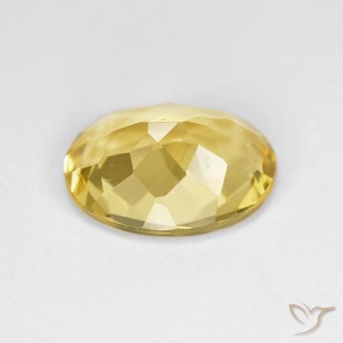 9,17 ctw natürlicher hellgelb Goldener Beryll, Oval, VVS-VS