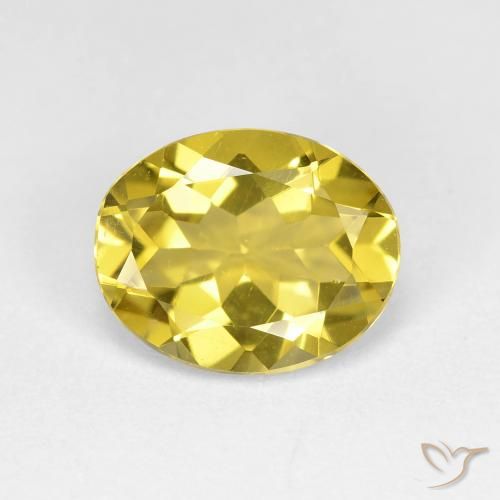 2.09ct Natürlicher Hummel Gelb Goldener Beryll, Oval, VVS-VS