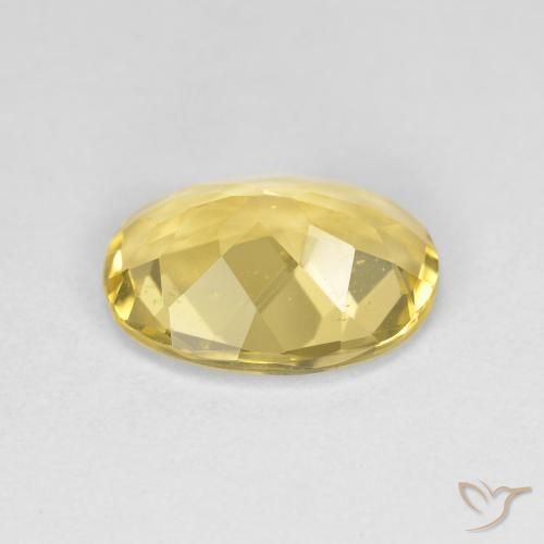9,17 ctw natürlicher hellgelb Goldener Beryll, Oval, VVS-VS