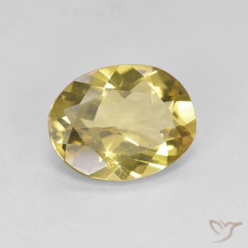 9,17 ctw natürlicher Mittelgelb Goldener Beryll, Oval, VS