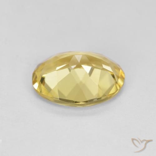 9,17 ctw natürlicher hellgelb Goldener Beryll, Oval, VVS