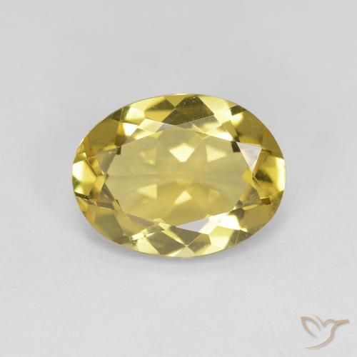 2.08ct Natürlicher Mittelgelb Goldener Beryll, Oval, VVS