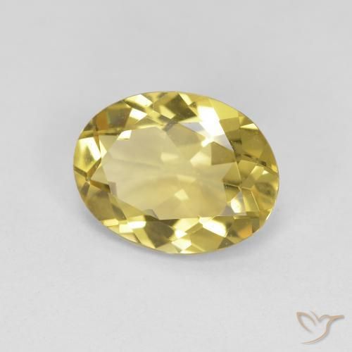 9,17 ctw natürlicher Mittelgelb Goldener Beryll, Oval, VVS