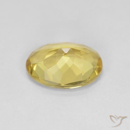 9,17 ctw natürlicher Mittelgelb Goldener Beryll, Oval, VVS