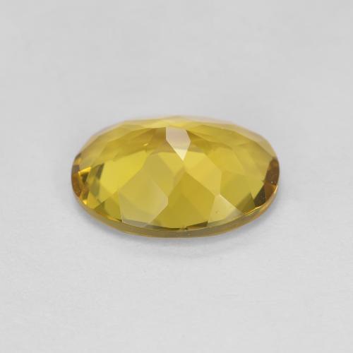 2,06 ctw natürlicher gelber Goldberyll, Oval Schliff, VVS-VS