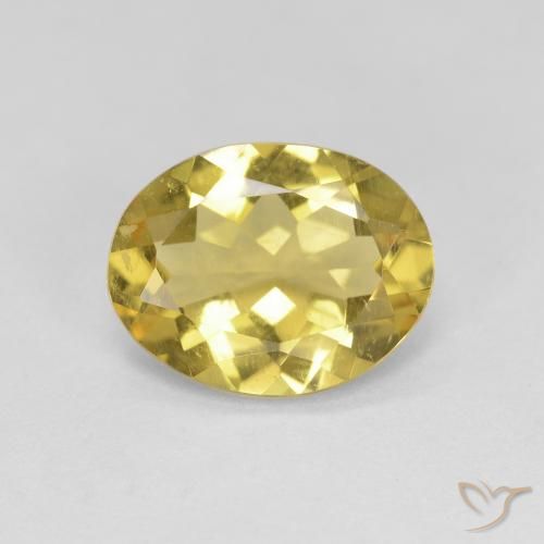 2.04ct Natürlicher Gelblich Gold Goldener Beryll, Oval, VS