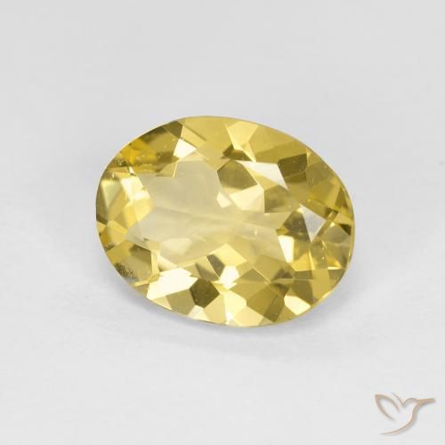 9,17 ctw natürlicher Helles Gold-Gelb Goldener Beryll, Oval, VVS-VS